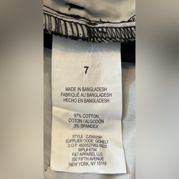 NWT Izod Approved Schoolwear Black Stretch Skinny Jeans, Size 7 - Picture 8 of 8